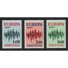 Portugal Europa CEPT 3v 1972 MNH SG#1470-1472 MI#1166-1168