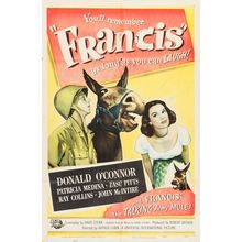 Francis (1950)_0 Movie Film Poster Canvas iconic design