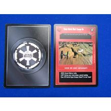 Star Wars 1997 Dagobah Decipher CCG B/B Card Those Rebels Wont Escape Us DS