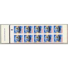 2282a Bk157 25c E Earth Very Fine MNH 2 Pane/10 P# 2222 L00293