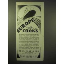 1929 Thos. Cook & Son Cruise Ad - Europe with Cook's