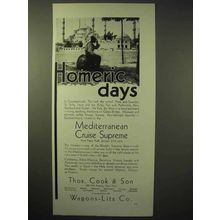 1929 Thos. Cook & Son Cruise Ad - Homeric