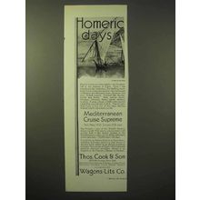 1929 Thos. Cook & Son Cruise Ad - Homeric Days