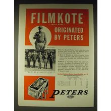 1936 Peters Filmkote Ammunition Ad - Mark E. Wheeler, Los Angeles Police