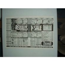 1951 2-page Rexall Drug Company Ad w/ Amos n' Andy