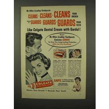 1956 Colgate Dental Cream With Gardol Toothpaste Ad - Like