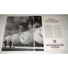 1963 The First National Bank of Chicago Ad - Tanks