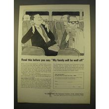 1963 The Equitable Life Assurance Ad - Family Well Off