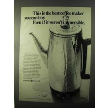 1971 General Electric Coffee Maker Ad - Immersible