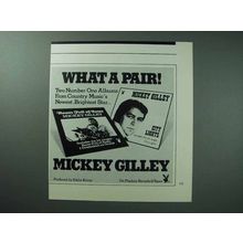 1975 Mickey Gilley Album Ad - City Lights, Room Roses
