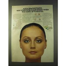 1979 Aziza Shadow Trios Ad - Your Nose is Important