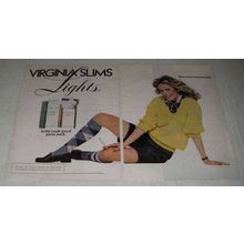 1981 2-page Virginia Slims Lights Cigarettes Ad