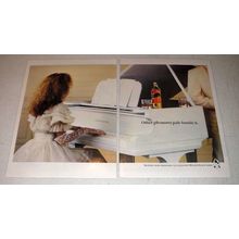 1984 2-page Johnnie Walker Black Scotch Ad - Pleasures Pale