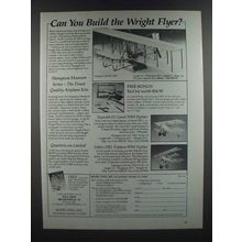 1986 Model Expo Ad - Wright Flyer, Sopwith F1 Camel, Fokker DR1 Triplane Planes