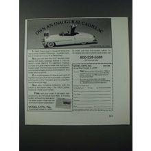 1986 Model Expo Ike's Cadillac Ad - Own an Inaugural Cadillac