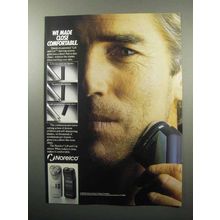 1989 Norelco Lift and Cut Shaver Ad - Close Comfortable