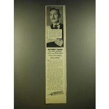 1945 Williams Shaving Cream Advertisement - Paul Lukas
