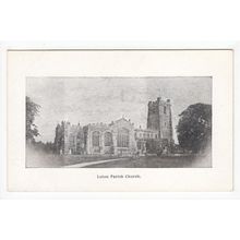 Parish Church Luton Postcard Bedfordshire LU14