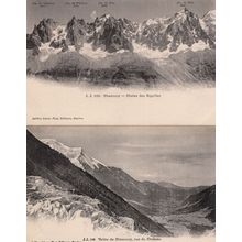 Chamonix Chaine Des Aigulles Chapeau 2x Switerland Postcard & Hotel Frank s
