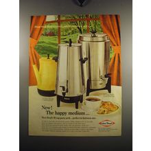 1969 West Bend Coffee Percolator Ad - New! The Happy Medium