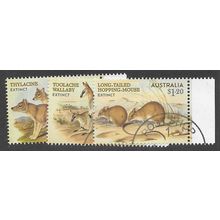 AUS 2023 (SET) 'EXTINCT MAMMALS' (3v) FINE USED EBID80-560)