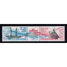 FSAT TAAF Ships 2v Strip with label 1989 MNH SG#250-251 MI#252-253