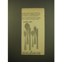 1961 Georg Jensen Maya stainless Steel Advertisement - Molten Satin