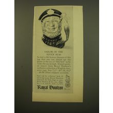 1961 Royal Doulton Character Jugs Advertisement - Sailor of the Seven Seas