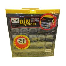ZAG 21 Draw Storage Bin Plastic Box 11.9" x 4.9" x 11.4"