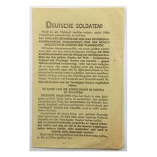 Original WW2 Soviet/Russian Air Drop Propaganda Leaflet. - Code 1605. - 1942.