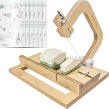 Wooden Soap Cutter for Soap Making Supplies Adjustable Wire Slicer Cutting Tool