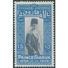 Egypt 1929 15m slate & ultramarine Prince's Birthday SG180 unused