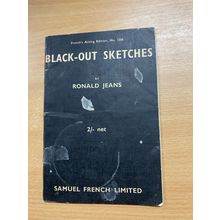 1942 RONALD JEANS "BLACK OUT SKETCHES" DRAMA PLAY SMALL WW2 PAPERBACK BOOK (LL)