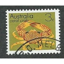 AUS 1973 3c 'CORAL CRAB ' FINE USED (EBID48-419)