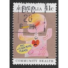 AUS 1990 41c 'COMMUNITY HEALTH- DIET' FINE USED (EBID67-894)