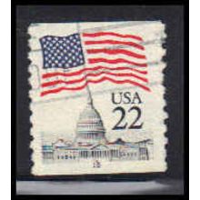 Used 2115 22c U.S. Flag Fine CNS 15 PA5793