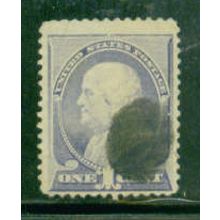Used 212 1c Benjamin Franklin Just Clears M01467