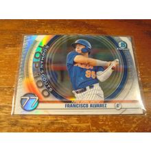2024 Bowman Chrome, Scouts Top 100, FRANCISCO ALVAREZ, Mets