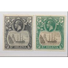 St. Helena Stamps Scott #79 To 80, Mint Hinged