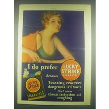 1930 Lucky Strike Cigarettes Ad - I Do Prefer