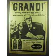 1942 Schenley Whiskey Ad - Grand!