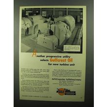 1950 Gulf Gulfcrest Oil Ad - Progressive Utility