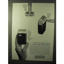 1964 Ronson 200 Shaver Ad - Nothing Closer Than This