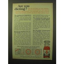 1964 One-a-Day Vitamins AD - Are You Dieting?