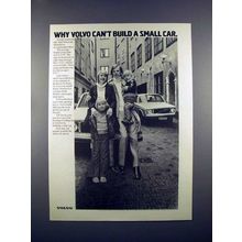 1972 Volvo Car Ad - Can't Build a Small Car!