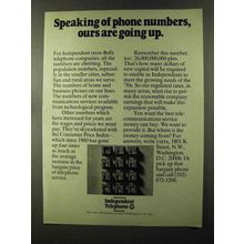 1973 United States Independent Telephone Association Ad - Numbers