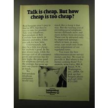 1973 United States Independent Telephone Association Ad - Talk