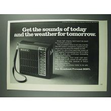 1973 Sony Broadcast/Forecast Radio Ad - Get the Sounds of Today