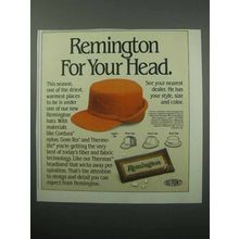 1988 Remington Legion Cap Ad - For Your Head