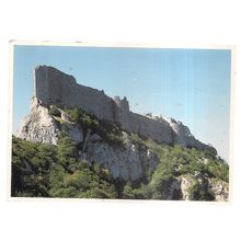 CHATEAU DE PEYREPERTUSE, FRANCE used postcard 1989 postmark #